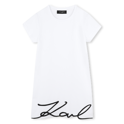 Embroidered dress KARL LAGERFELD KIDS GIRL