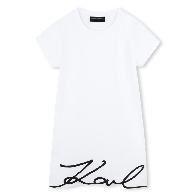 Embroidered dress KARL LAGERFELD KIDS 
                        GIRL