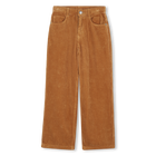Embroidery velvet trousers, SAND, hi-res