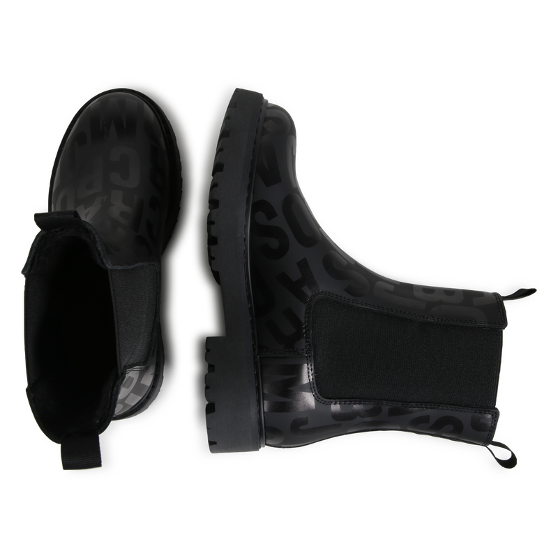 Lined leather bootees MARC JACOBS 
                        GIRL