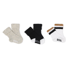 Pack of 3 pairs of socks, BLACK, hi-res