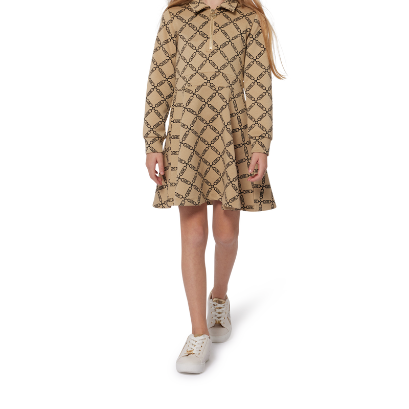 Long-sleeved zip-up dress MICHAEL KORS 
                        GIRL