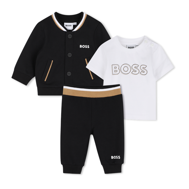 T-shirt + trousers + cardigan set BOSS 
                        BOY