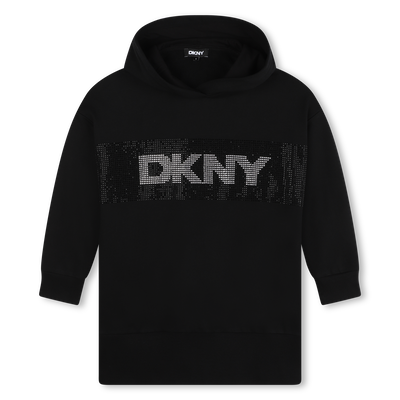 Hooded Fleece Dress DKNY GIRL