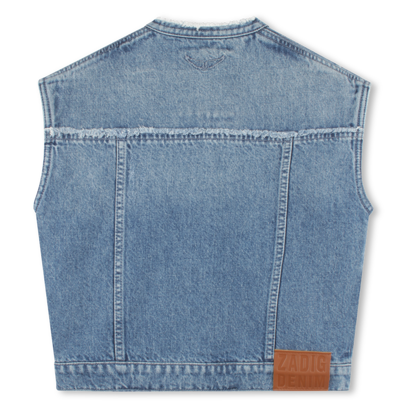 Sleeveless denim jacket