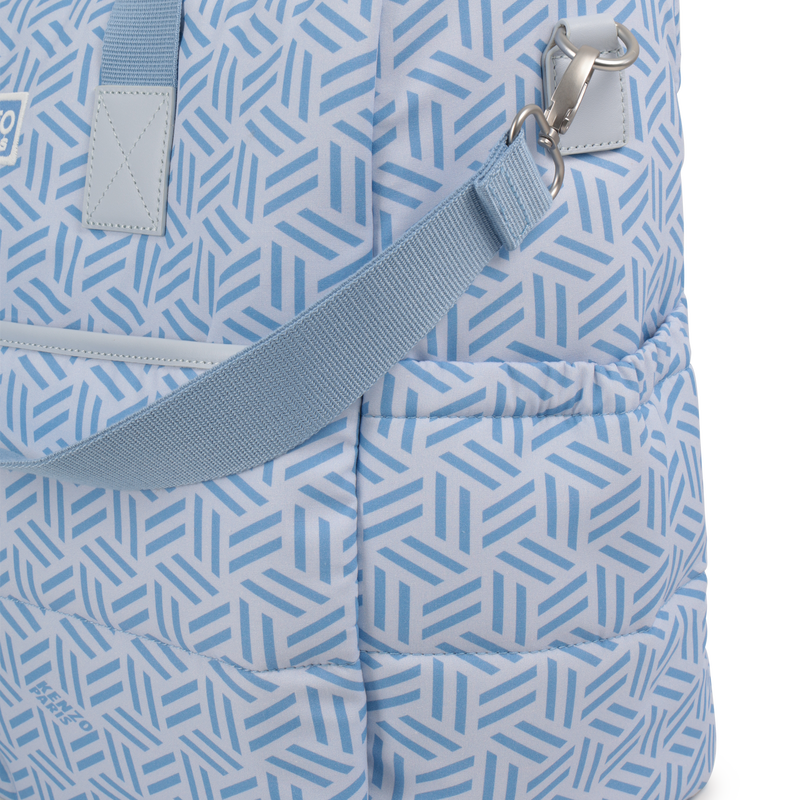 Quilted diaper bag in printed poplin KENZO KIDS 
                        UNISEX