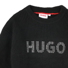 Short jumper with studded logo HUGO 
                    GIRL