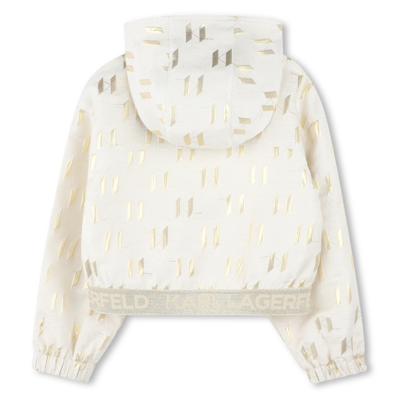 Cardigan with golden details KARL LAGERFELD KIDS 
                        GIRL