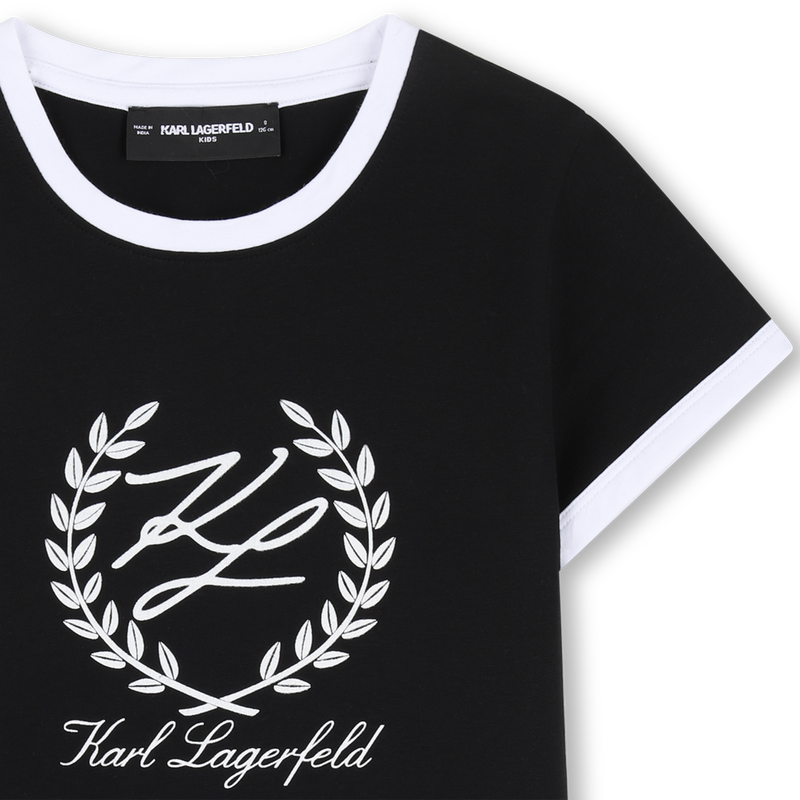 SHORT SLEEVE T-SHIRT KARL LAGERFELD KIDS 
                        GIRL