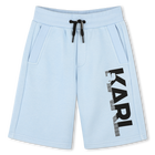 Elasticated cotton Bermudas KARL LAGERFELD KIDS 
                    BOY