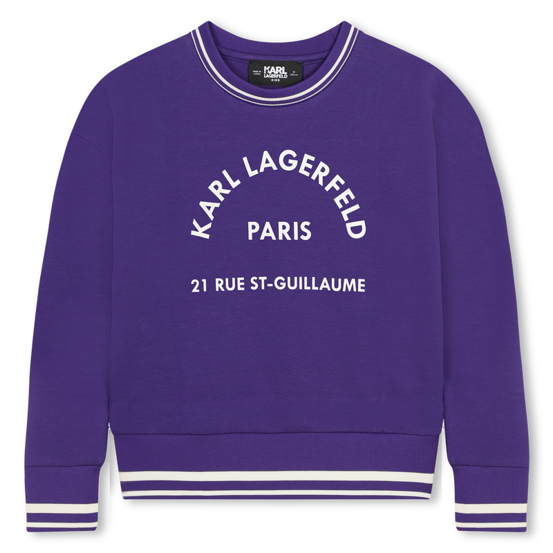 Sweatshirt with print KARL LAGERFELD KIDS 
                        GIRL