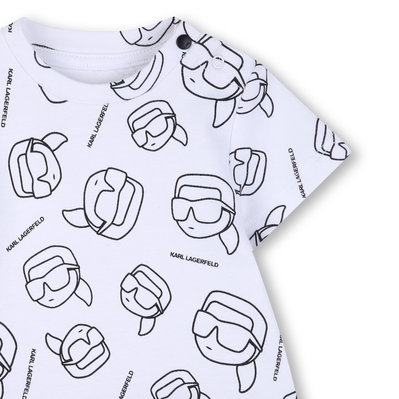 SHORT-SLEEVED JUMPSUIT KARL LAGERFELD KIDS 
                        BOY