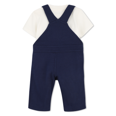 T-SHIRT AND OVERALLS SET KENZO KIDS BOY
