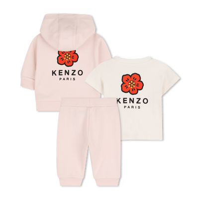 T-SHIRT, CARDIGAN AND TROUSERS SET KENZO KIDS UNISEX