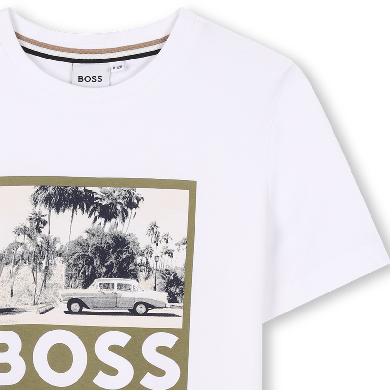 Short-sleeved cotton T-shirt BOSS 
                        BOY