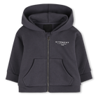 Zip-up hoodie, DARK GREY, hi-res