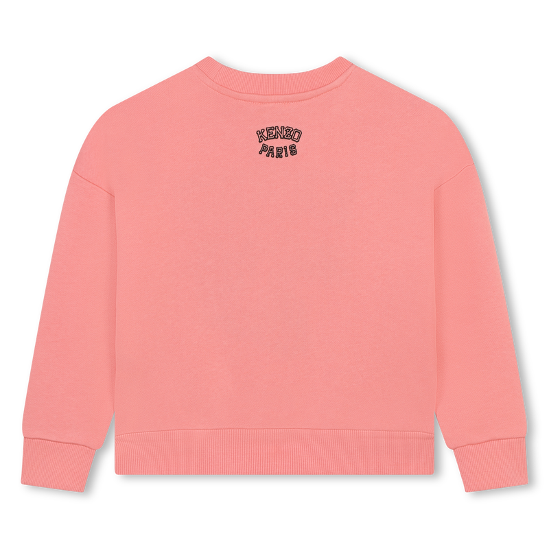 Embroidered cotton sweatshirt KENZO KIDS 
                        GIRL