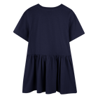 Logo print dress with ruffle KENZO KIDS 
                    GIRL