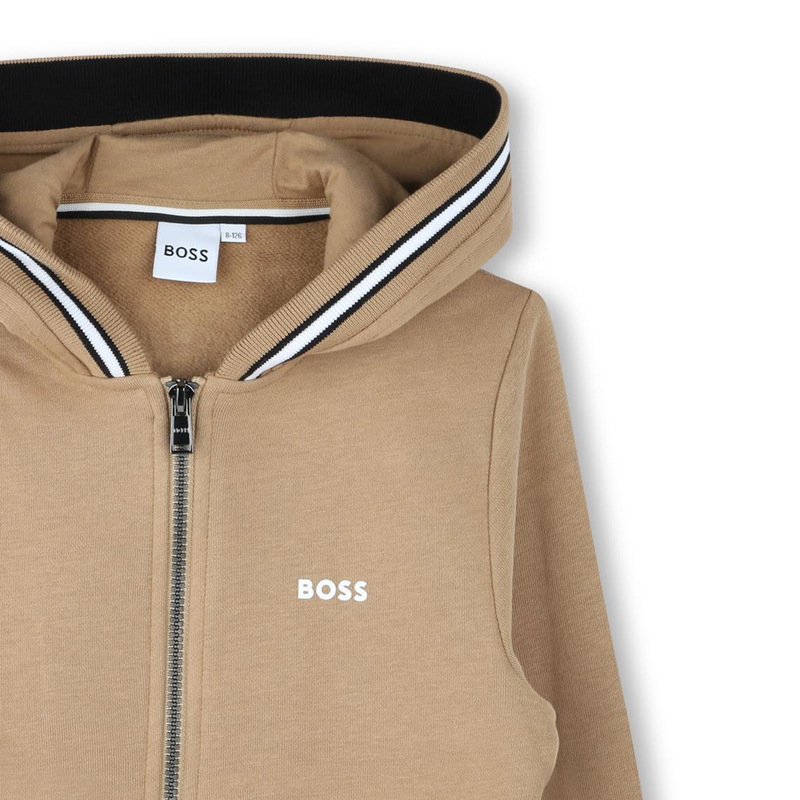 Hooded zip-up cardigan BOSS 
                        BOY