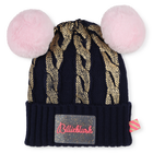 Pompom hat with cable knit BILLIEBLUSH 
                    GIRL