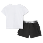 Shorts and T-shirt set KARL LAGERFELD KIDS 
                    BOY