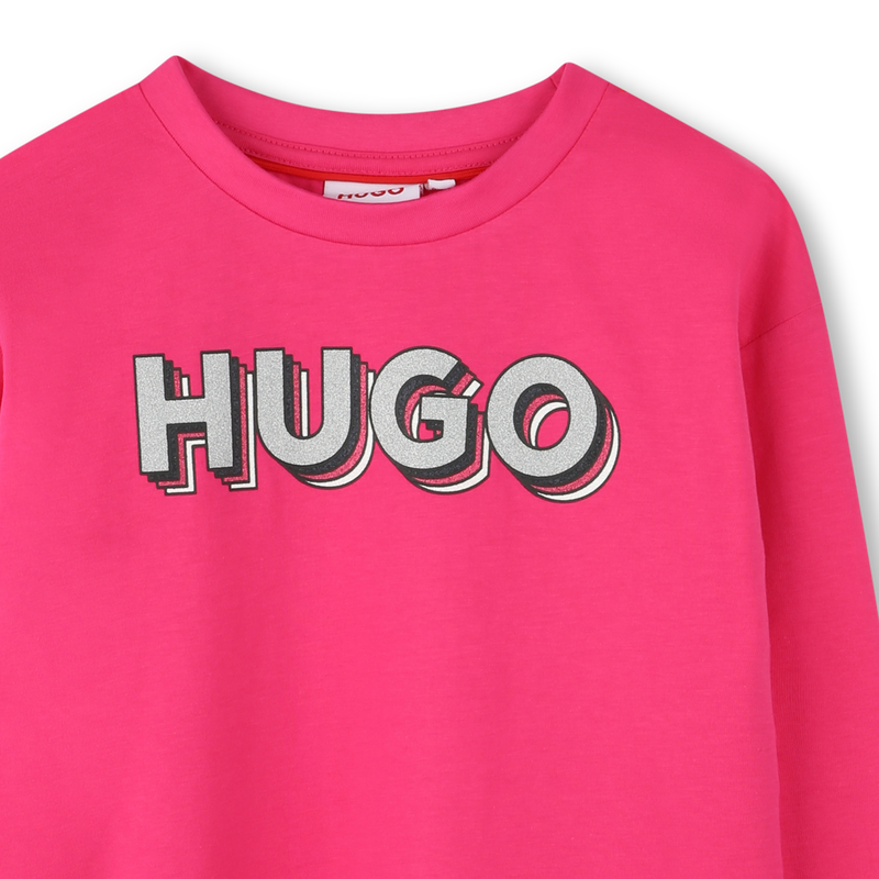 T-shirt with logo print HUGO 
                        GIRL