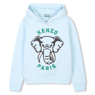 Hooded elephant sweatshirt KENZO KIDS BOY