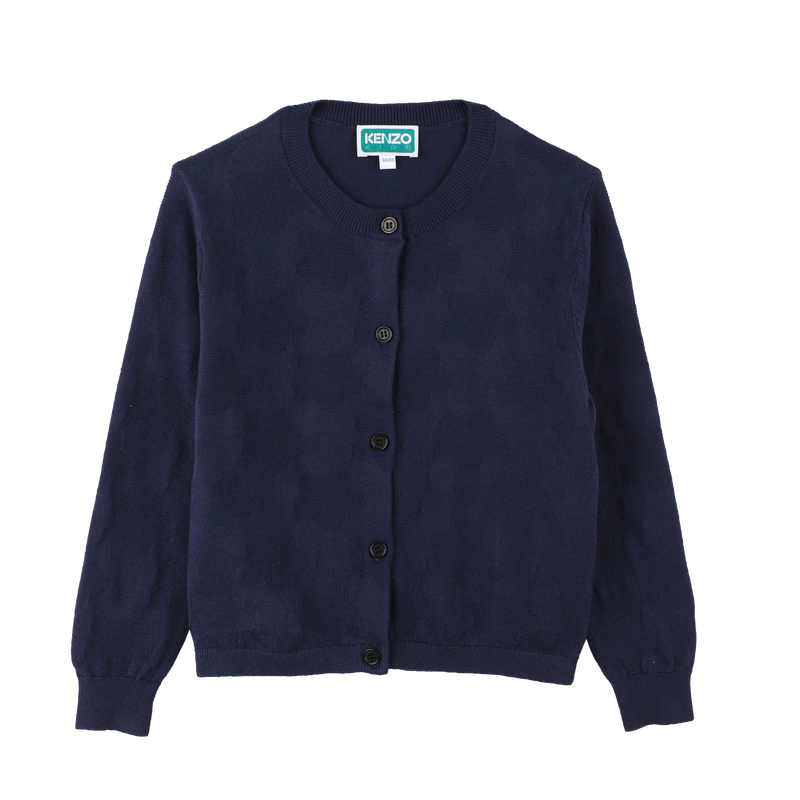 Plain buttoned cardigan KENZO KIDS 
                        GIRL
