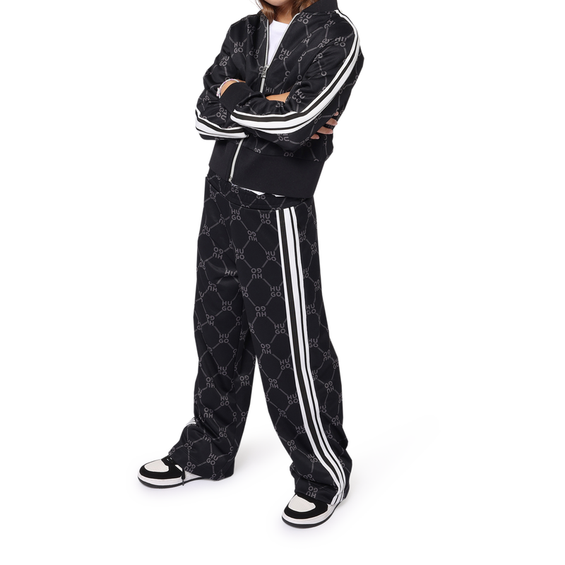 Zip-up printed logo sweatshirt HUGO 
                        GIRL