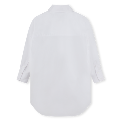 Poplin shirt dress KARL LAGERFELD KIDS GIRL