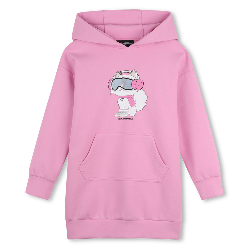Hooded dress KARL LAGERFELD KIDS 
                        GIRL