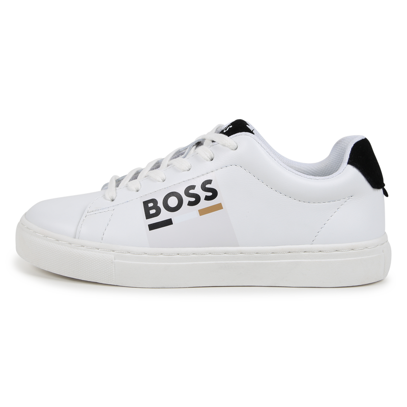 Lace-up leather trainers BOSS 
                        BOY