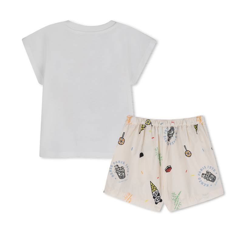 T-SHIRT AND SHORTS SET KENZO KIDS 
                        BOY