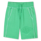 Long fleece running shorts, ISLAND GREEN, hi-res