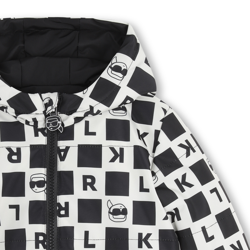Reversible down jacket KARL LAGERFELD KIDS 
                        BOY