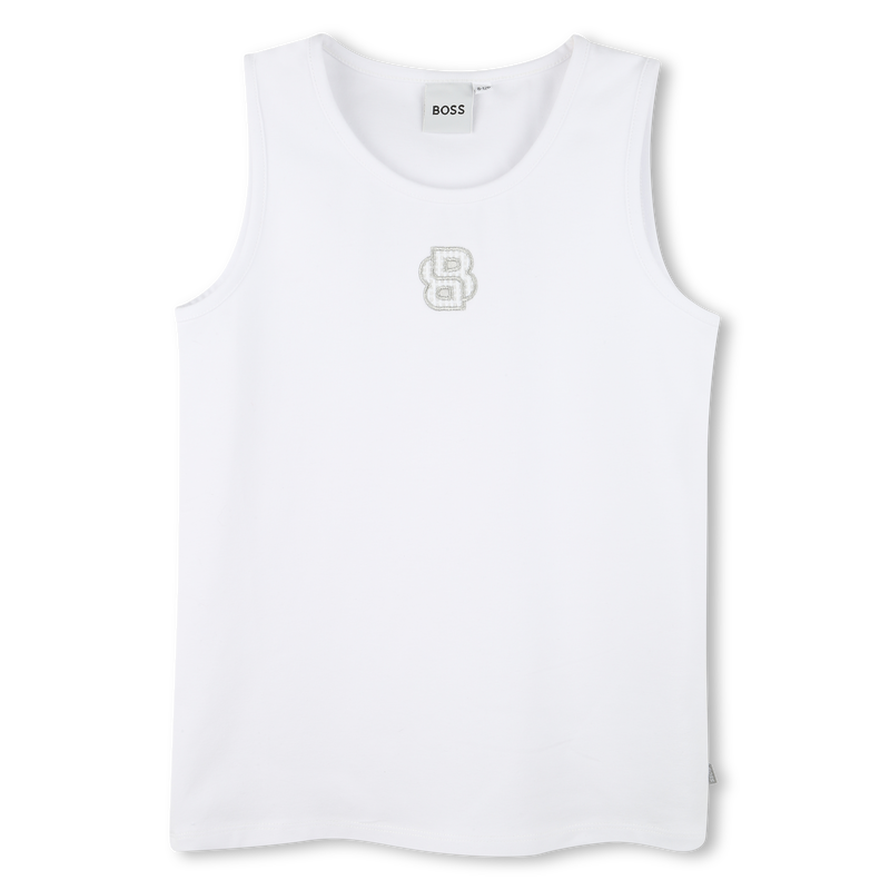 Embroidered vest top BOSS 
                        GIRL