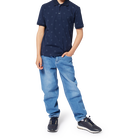 Printed straight-cut polo BOSS 
                    BOY