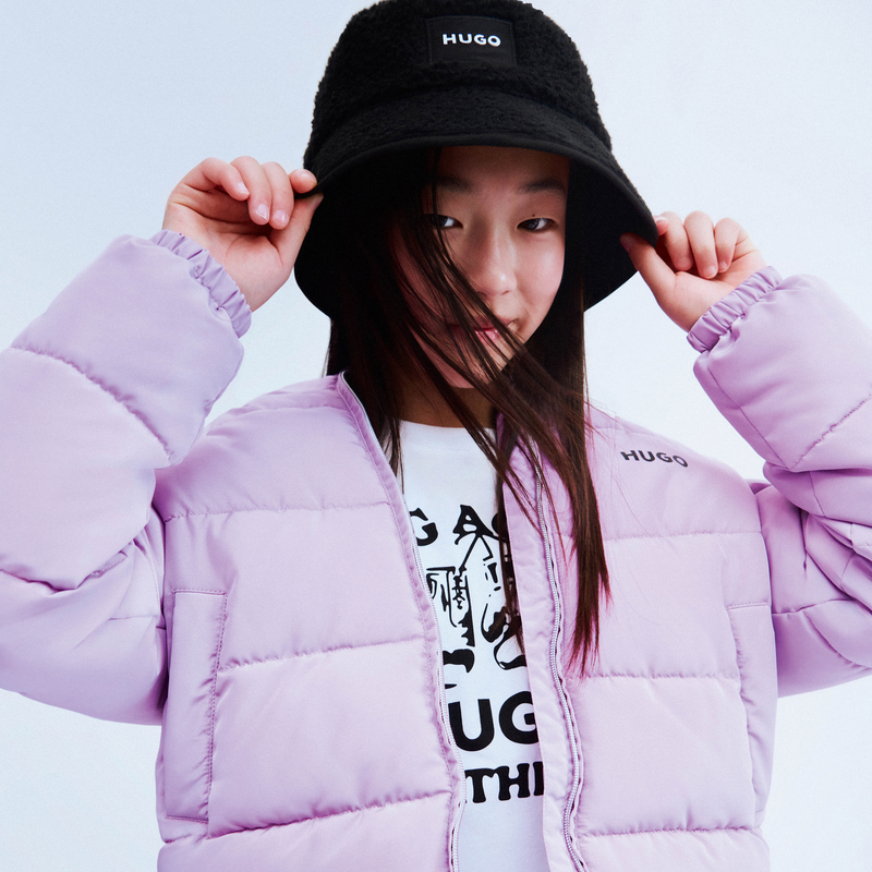 Hooded down jacket HUGO 
                        GIRL