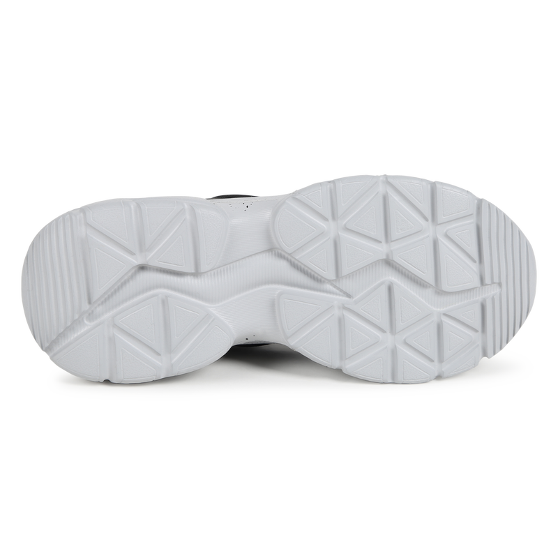 Multi-texture lace-up trainers HUGO 
                        BOY