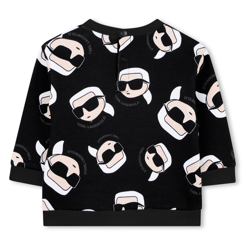 Brushed fleece sweatshirt KARL LAGERFELD KIDS 
                        BOY