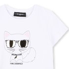 T-shirt illustration choupette KARL LAGERFELD KIDS 
                    GIRL