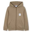 Zip-up hoodie, DARK STONE, hi-res