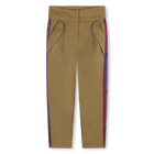 Trousers with striped trim KARL LAGERFELD KIDS 
                    GIRL