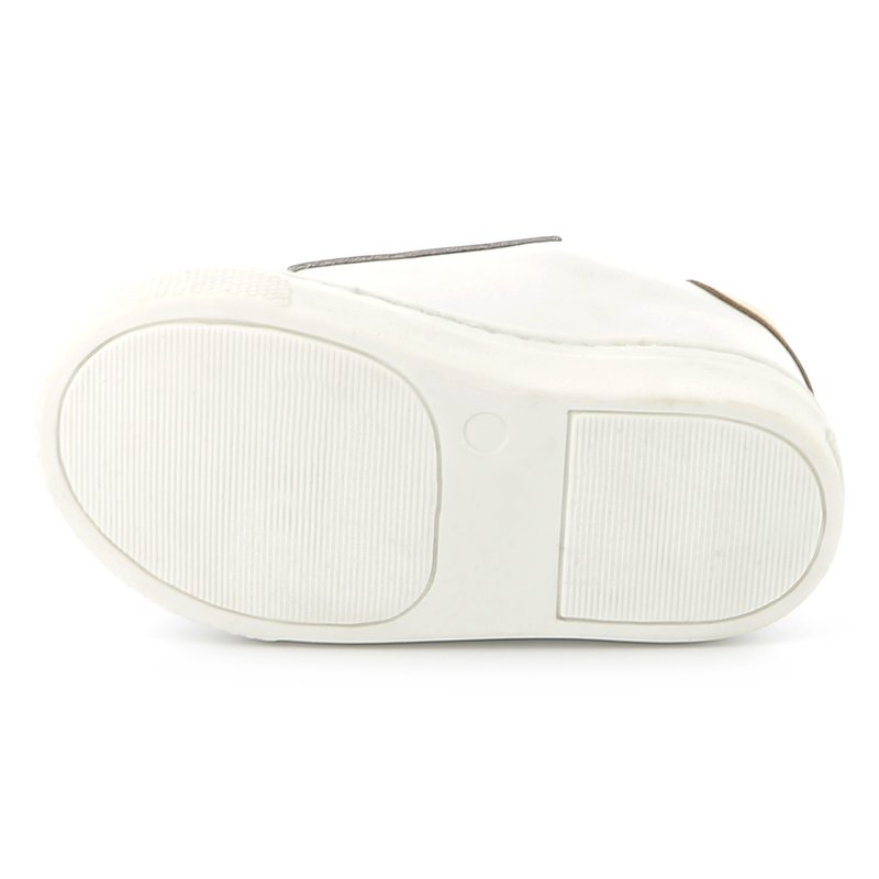 Hook-and-loop leather trainers KARL LAGERFELD KIDS 
                        GIRL