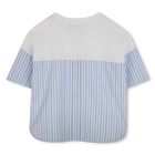Bi-material T-shirt with print KARL LAGERFELD KIDS 
                    GIRL