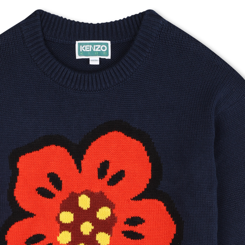 Jacquard knitted dress KENZO KIDS 
                        GIRL