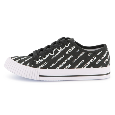 Logo print lace-up trainers KARL LAGERFELD KIDS BOY