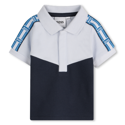 Polo shirt with sleeve trim BOSS BOY