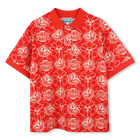 Printed cotton piqu&eacute; polo KENZO KIDS 
                    BOY