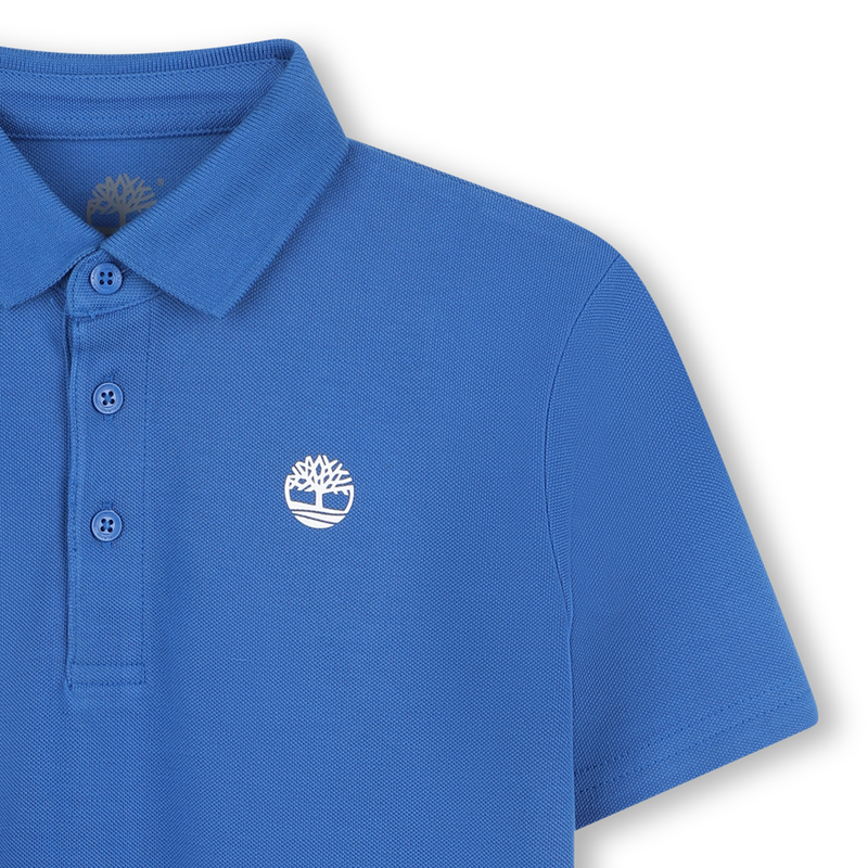 Plain polo with logo on chest TIMBERLAND 
                        BOY